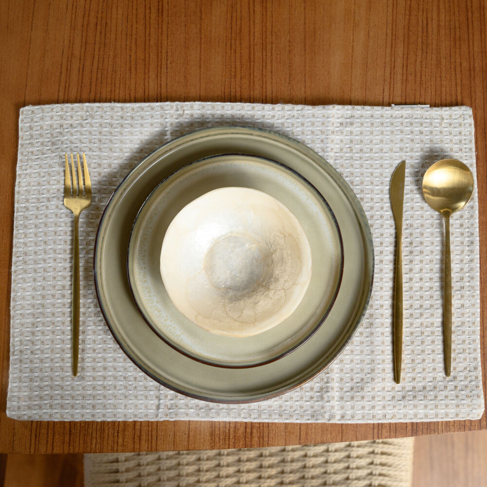 SET X2 INDIVIDUALES ALGODON NATURAL-BEIGE