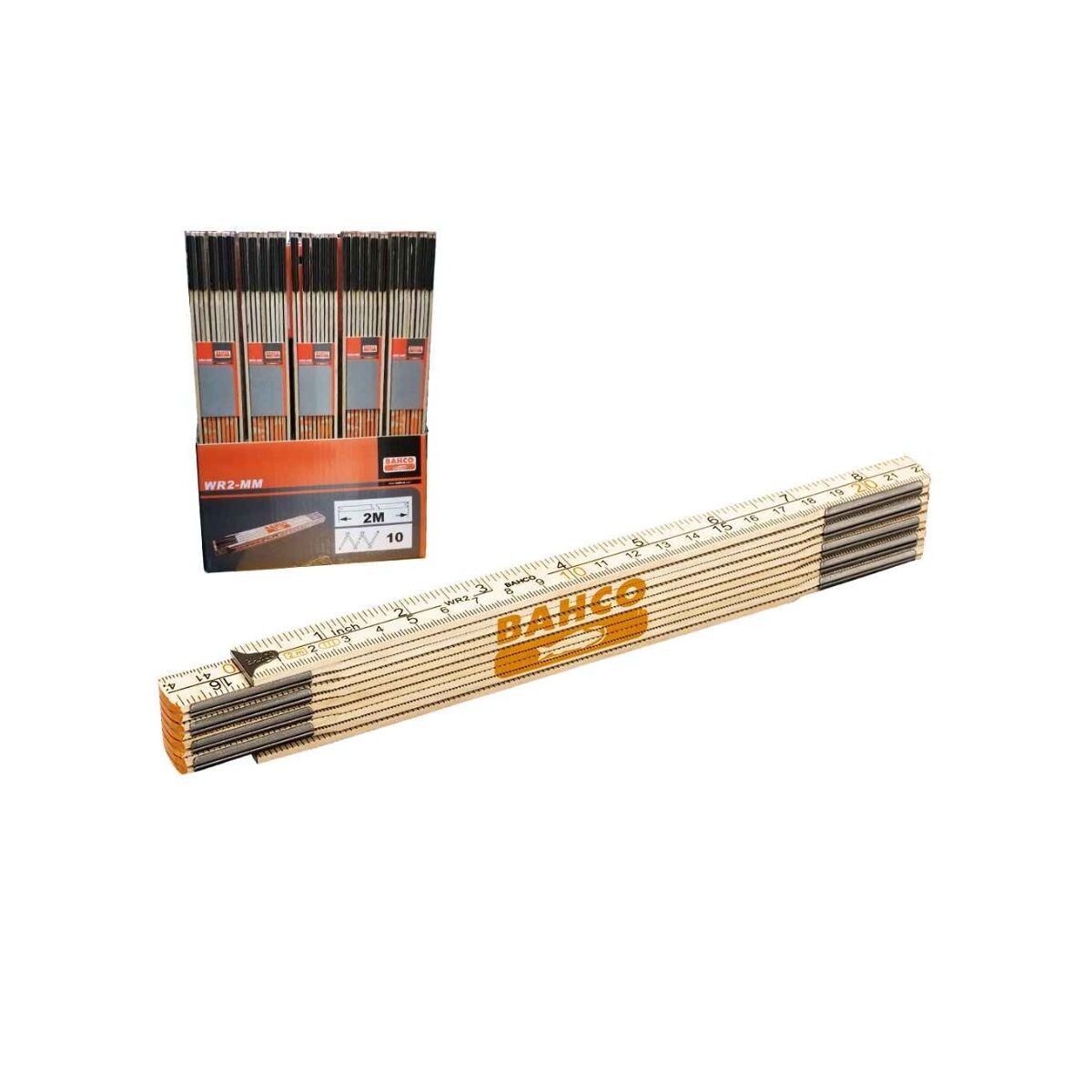 Metro Plegable Madera 2mt Wr2mm Bahco