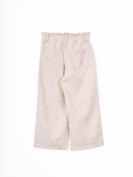 JEAN PAPERBAG BEIGE