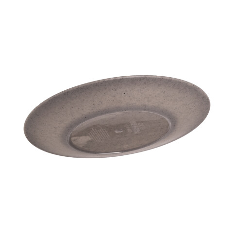 Plato Plástica Gourmet Redondo 18 cm GRIS