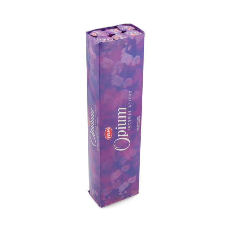 INCIENSO HEM HEXAGONAL LARGA CAJA X6 Opium