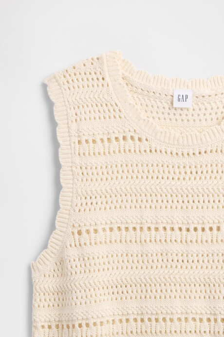 Musculosa Stitch Mujer White Sail