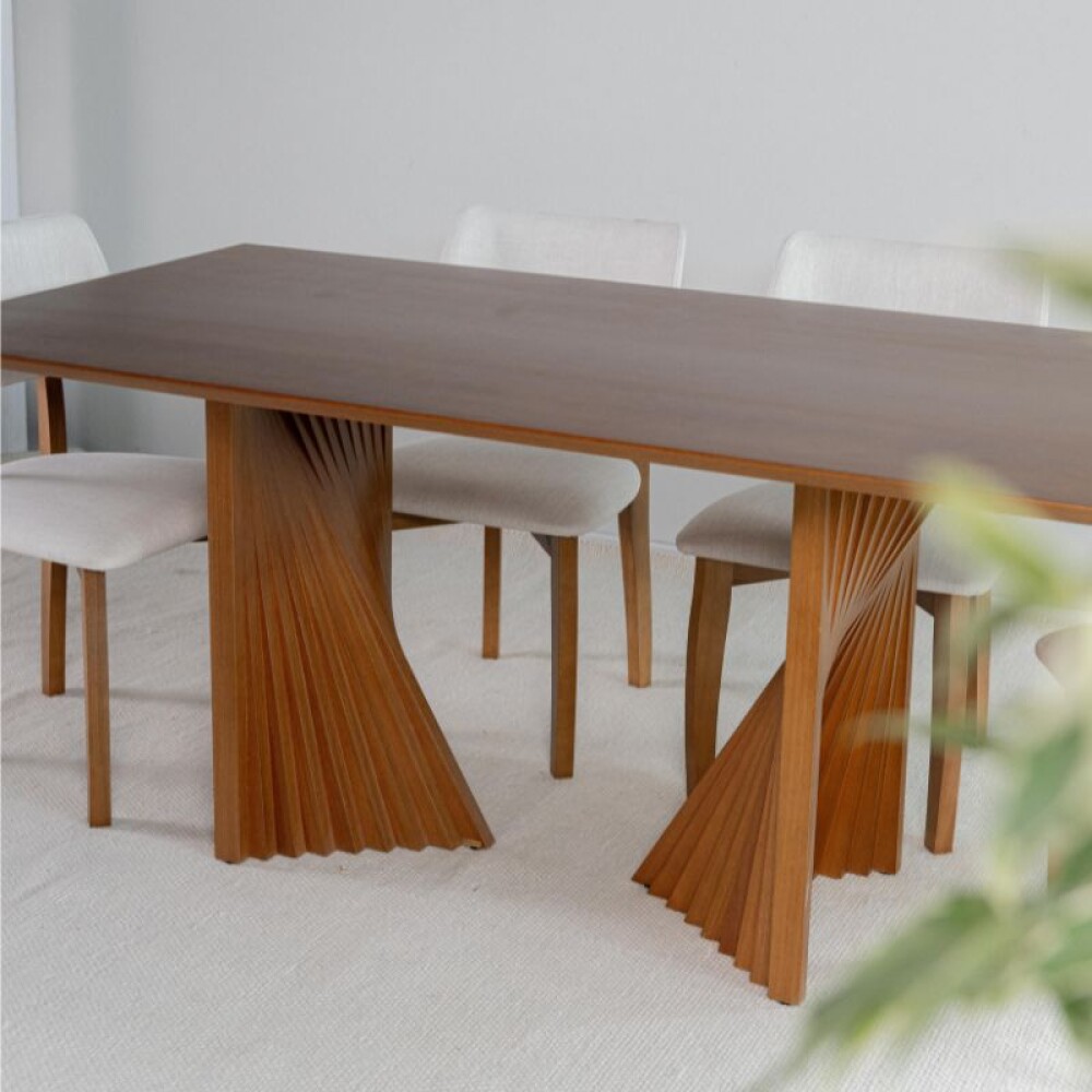 Mesa Leque 180 x 100 tapa recta