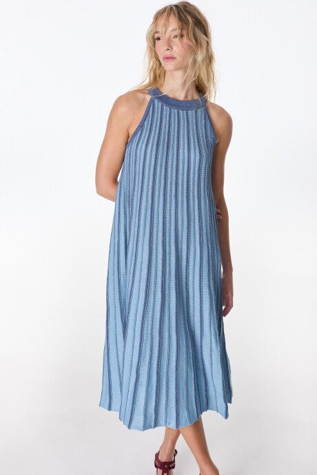 Vestido Ecos Celeste