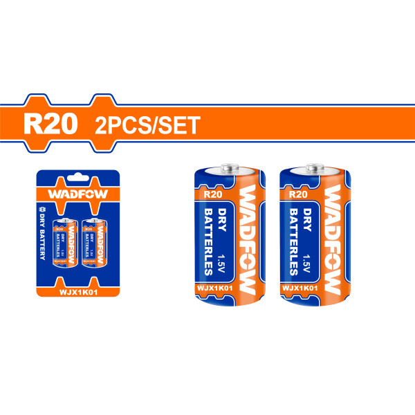 PACK X 2 PILAS D WADFOW WJX1K01 PACK X 2 PILAS D WADFOW WJX1K01