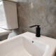 Griferia De Bidet Monocomando Aqualia Con Transferencia Negro Mate 35Mm NEGRO