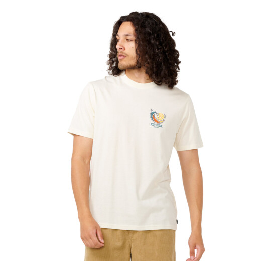 Remera Rip Curl Hazed And Tubed - Blanco Remera Rip Curl Hazed And Tubed - Blanco