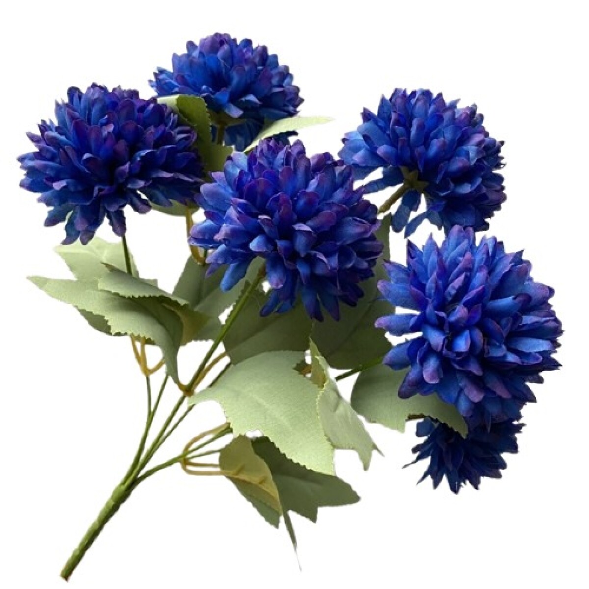 Ramo Copete Seis Flores - Azul Intenso 