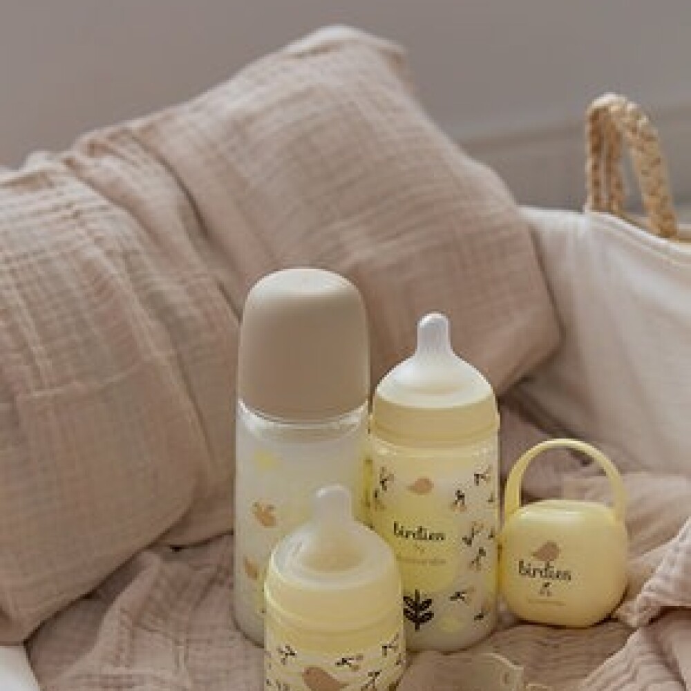 Biberón 360ml tetina fisiológica SX PRO - new prints birds beige
