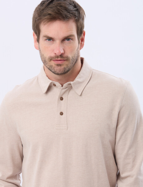 REMERA POLO DE ALGODON Beige