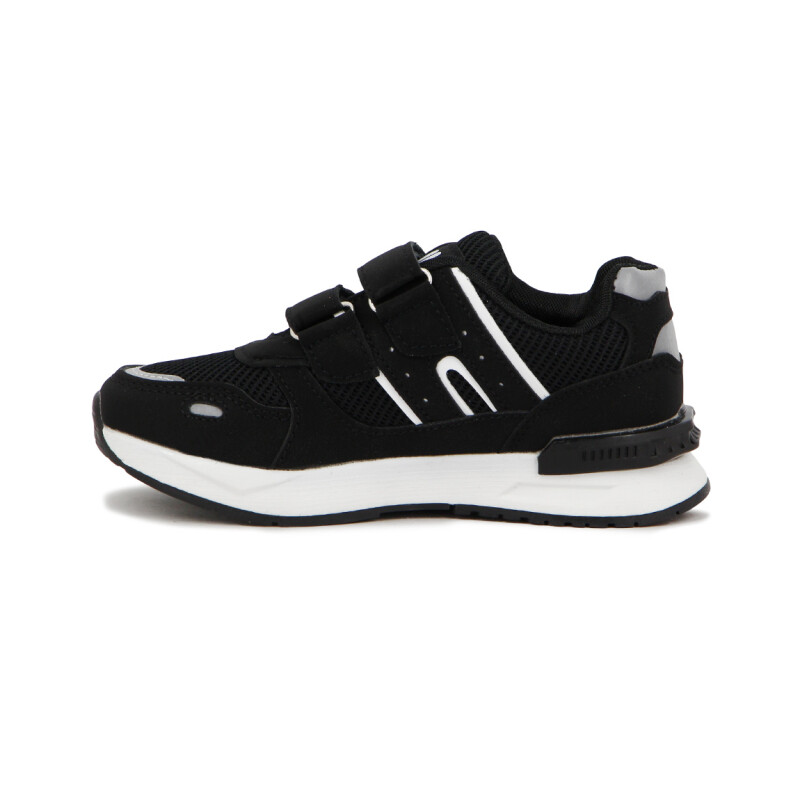 Austral Running Niños C/Velcro-Niño/a Negro-Blanco