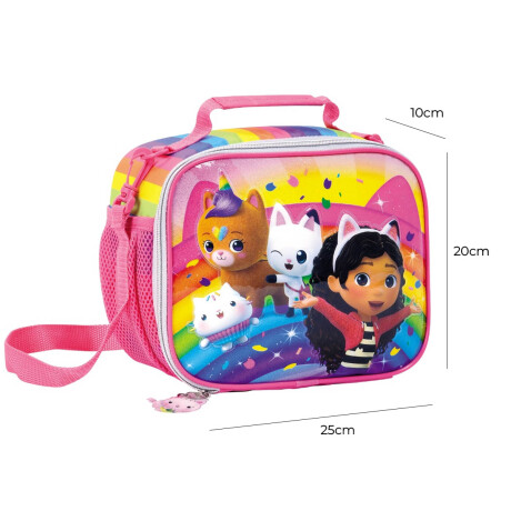 Gabby Dollhouse Lunchera Térmica Infantil 25x20x10 Cm M2