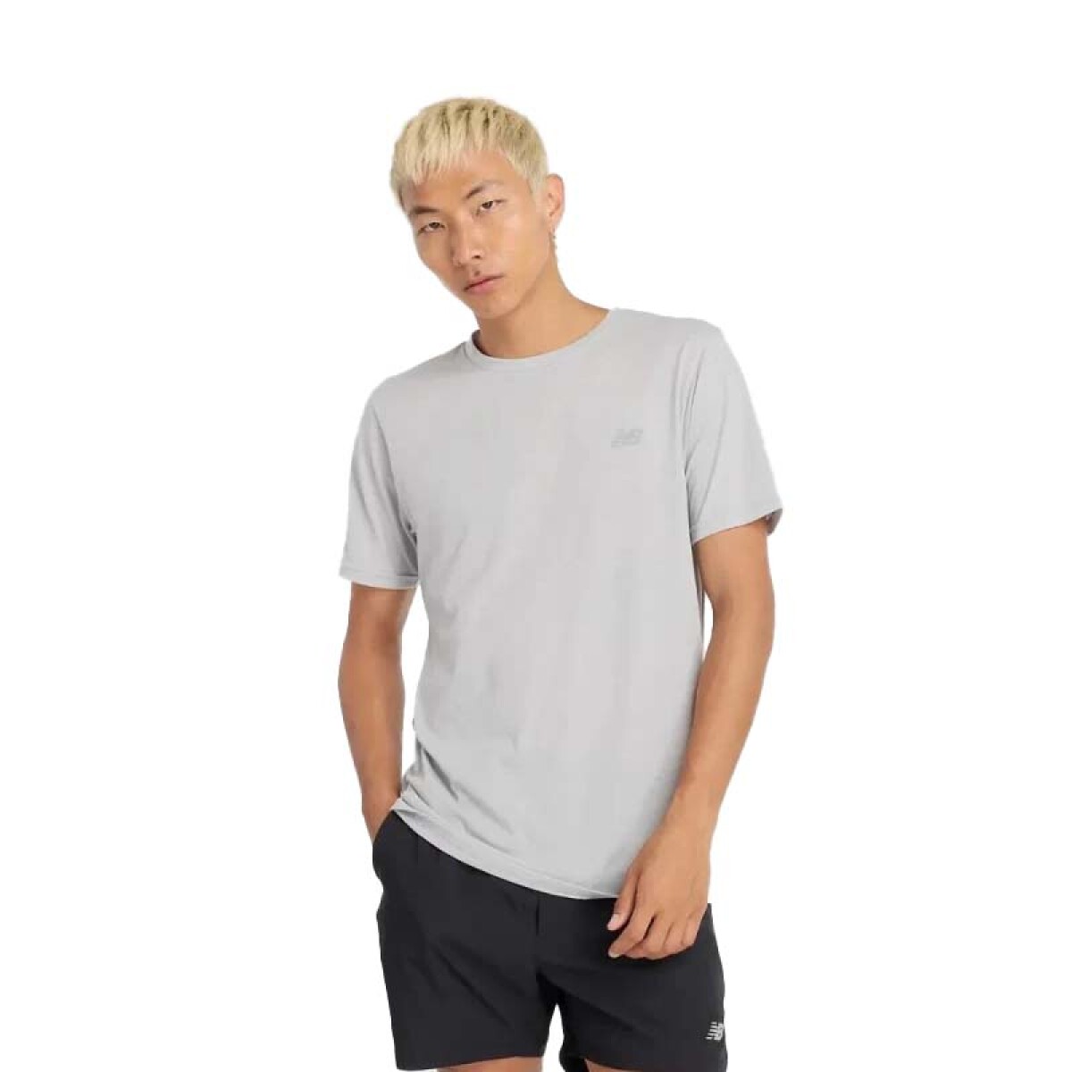 Remera New Balance Essential - Gris 