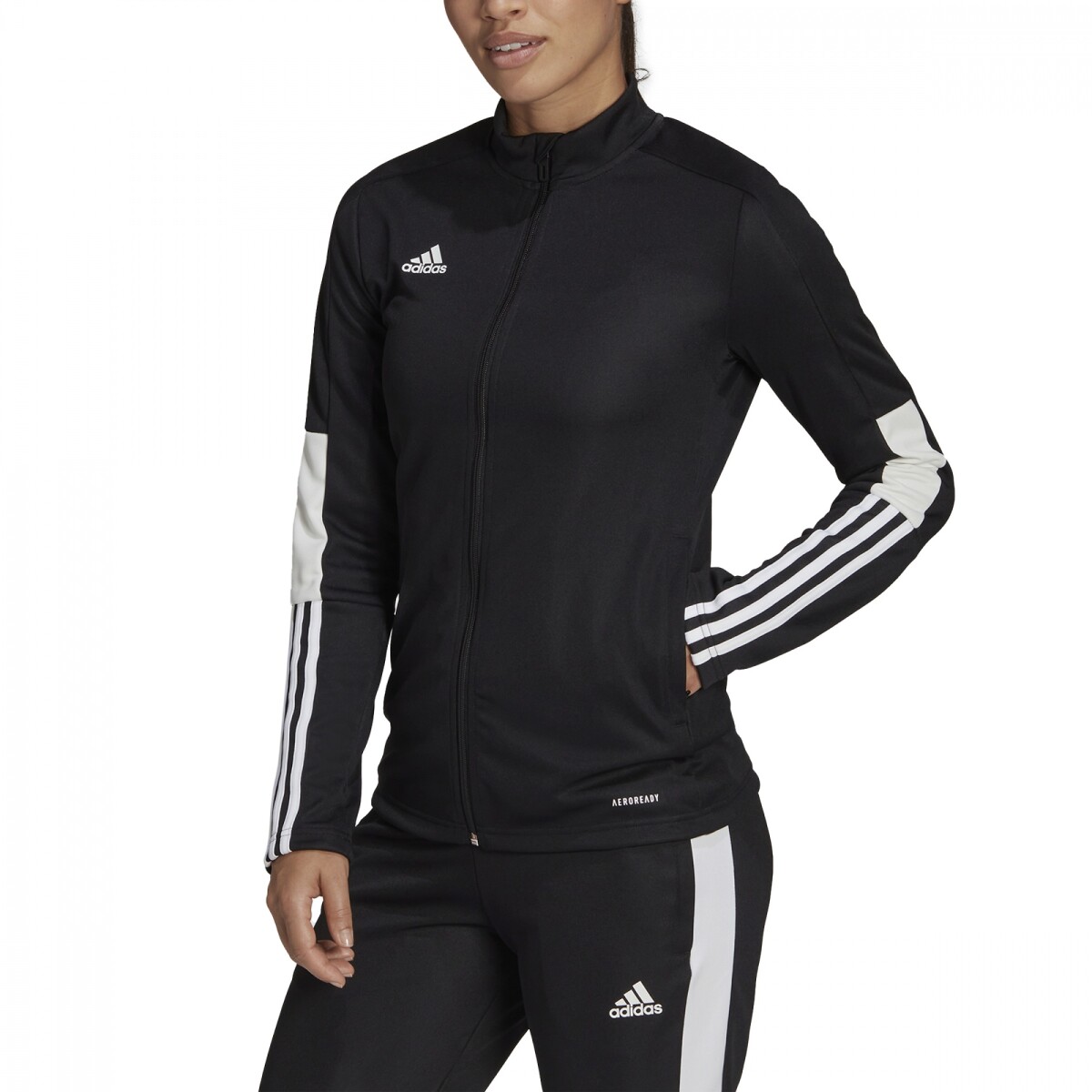 Campera de Mujer Adidas Tiro Wns Adidas - Negro - Blanco 