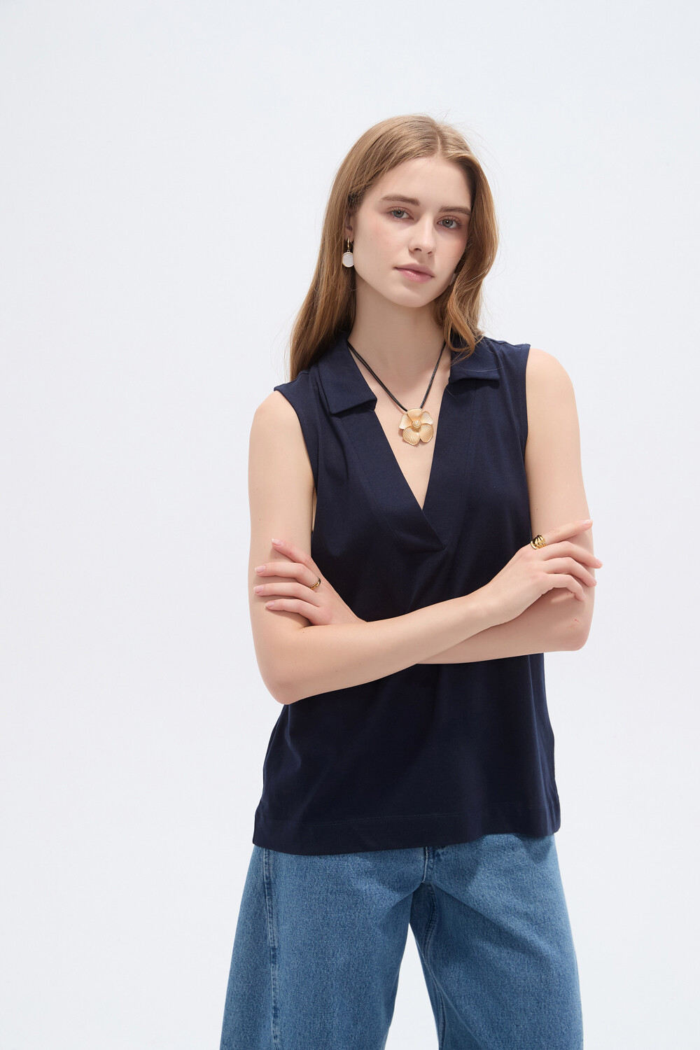 Musculosa Bek Azul Marino