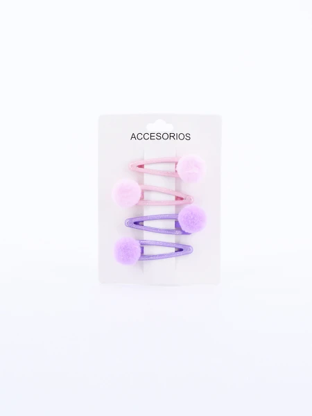 SAPITOS POM POM PACK X 4 LILA