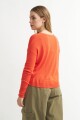 Cardigan escote V profundo NARANJA