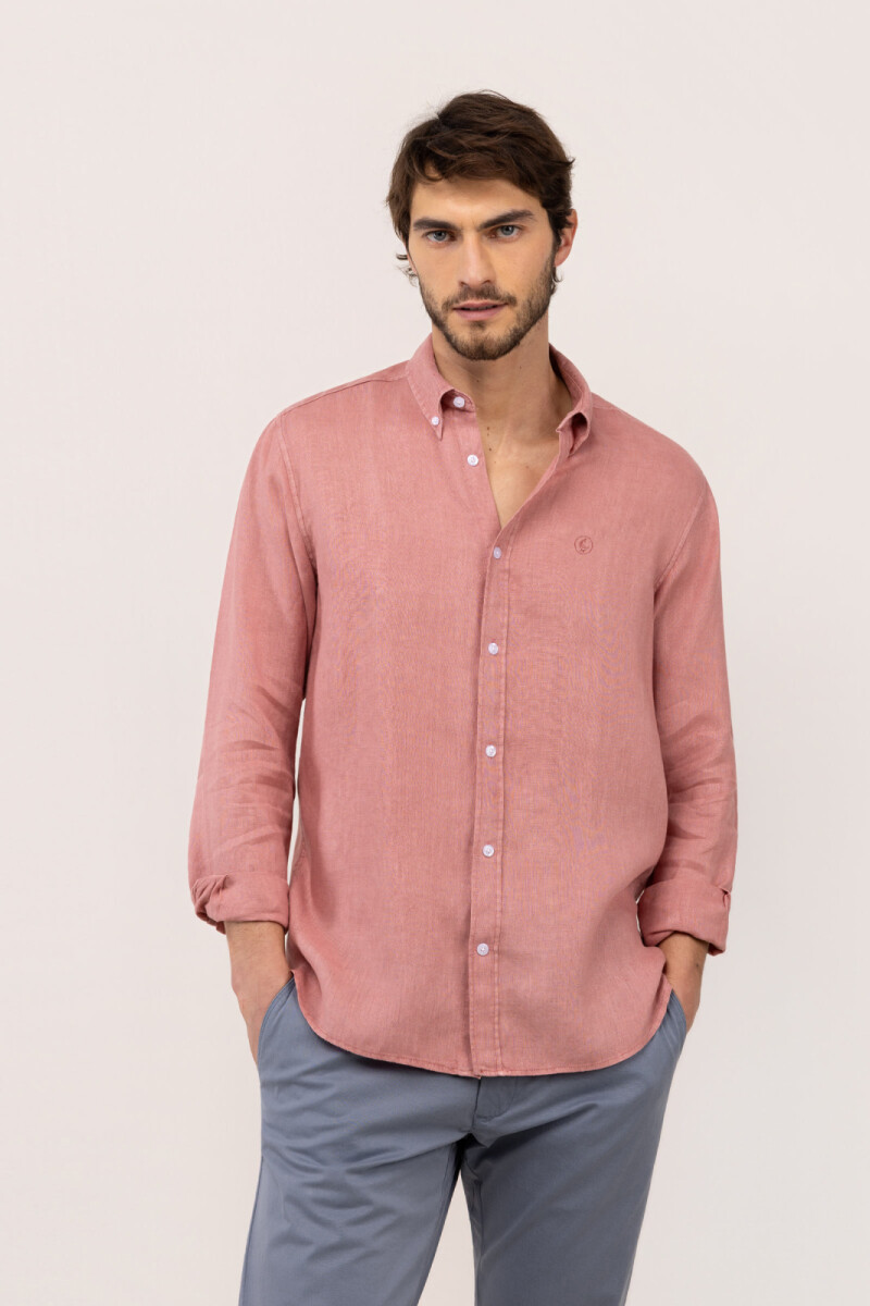 Camisa Lino Rojo