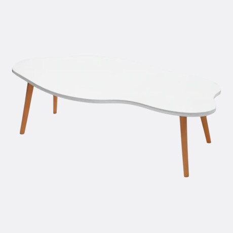 Mesa Ratona Nube – Madera Con Curvas Blanco