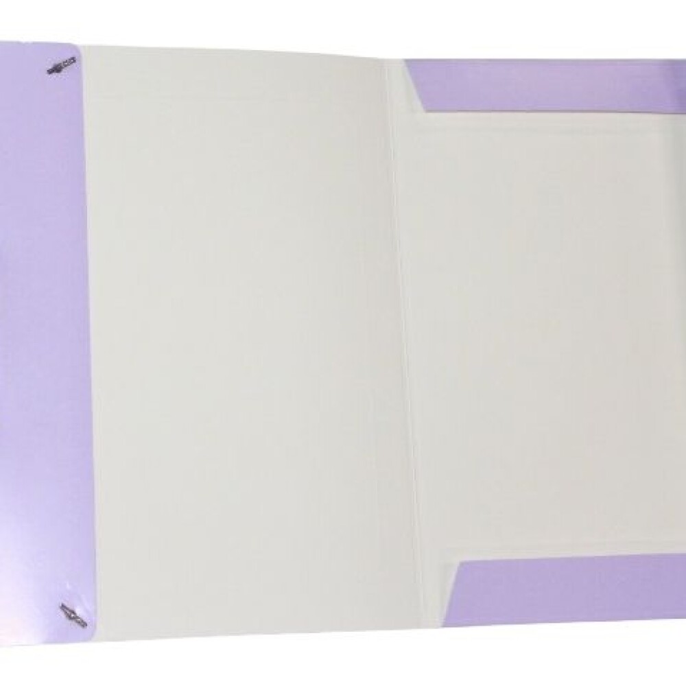 CARPETA DALI CON ELASTICO TAMAÑO OFICIO COLORES PASTELES COLOR LILA