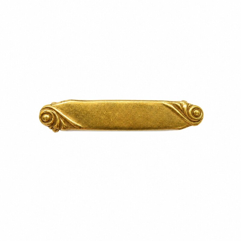 Prendedor rectangular - Oro bajo - PRE000003 sinpiedra