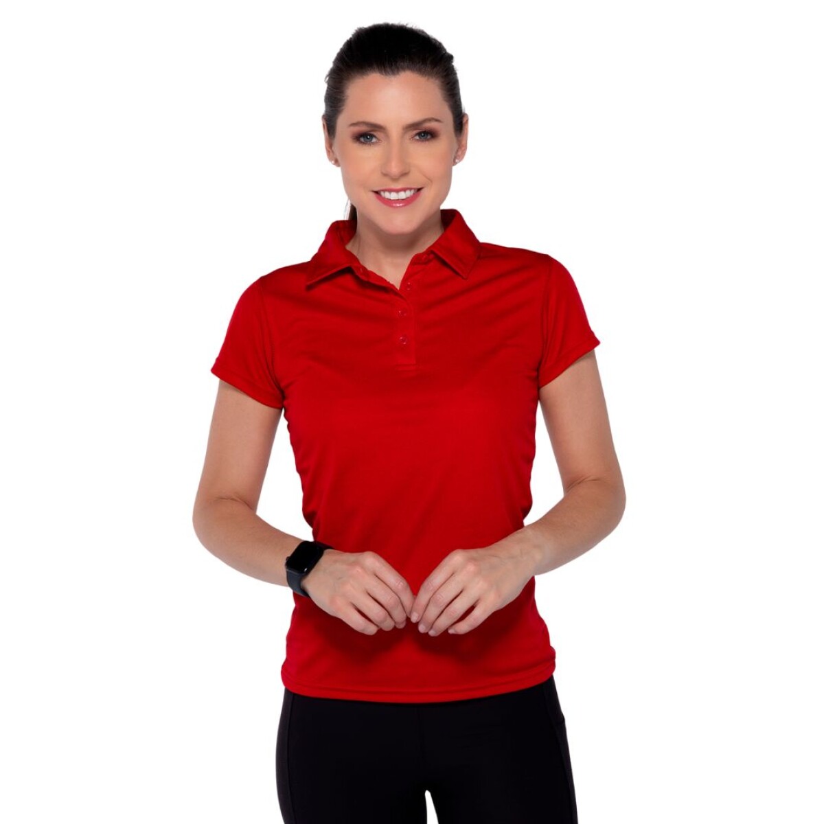 Remera chomba dry fit dama - Rojo 