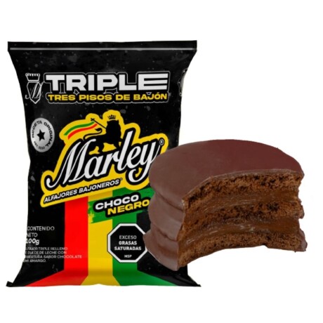 Caja X10 Alfajores Marley Triple Negro 001
