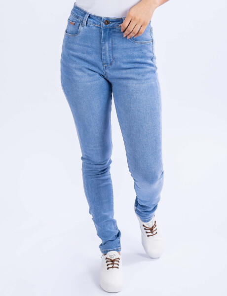 Pantalón de jeans par dama Skinny Fit UFO Candy Celeste Talle 36