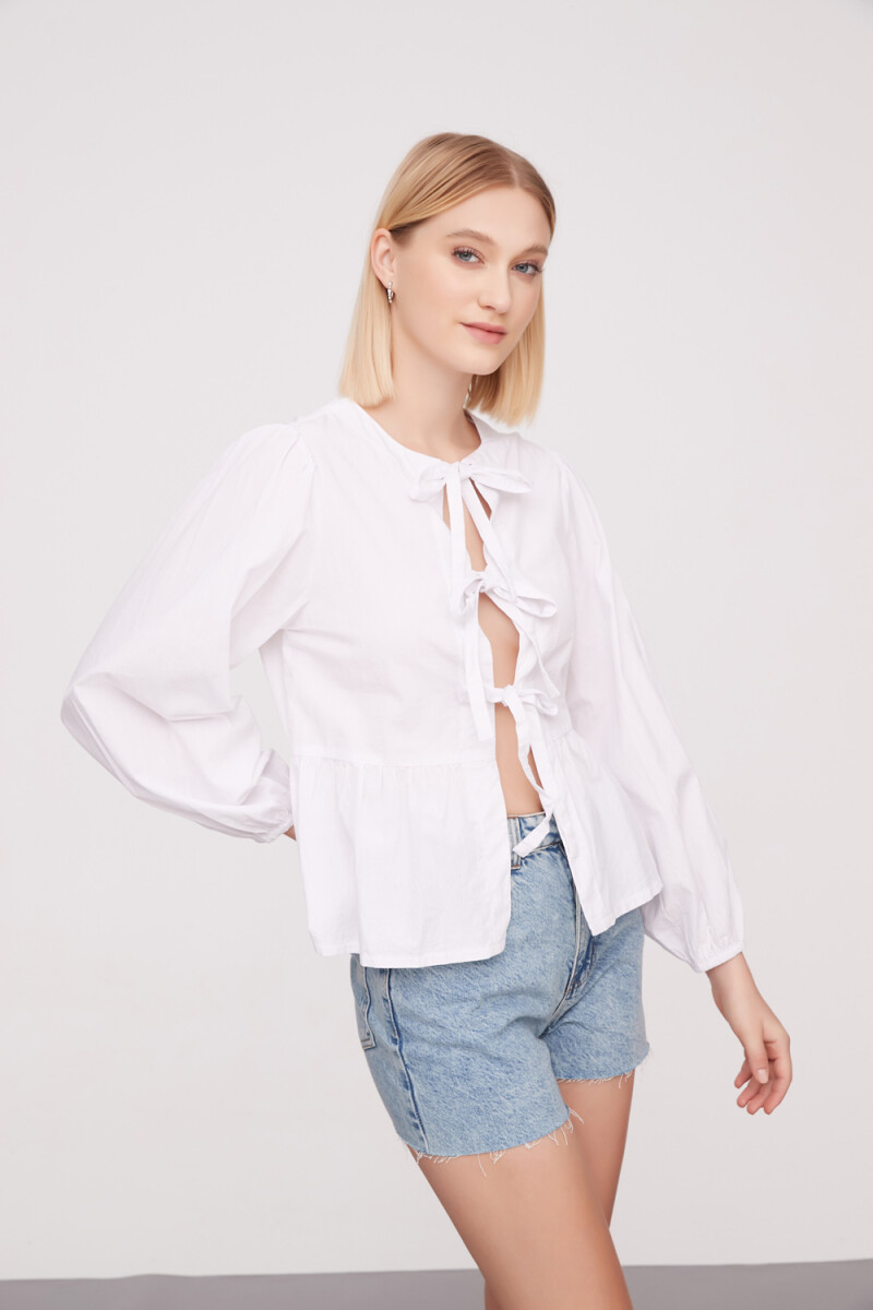 Blusa Chattan - Blanco 