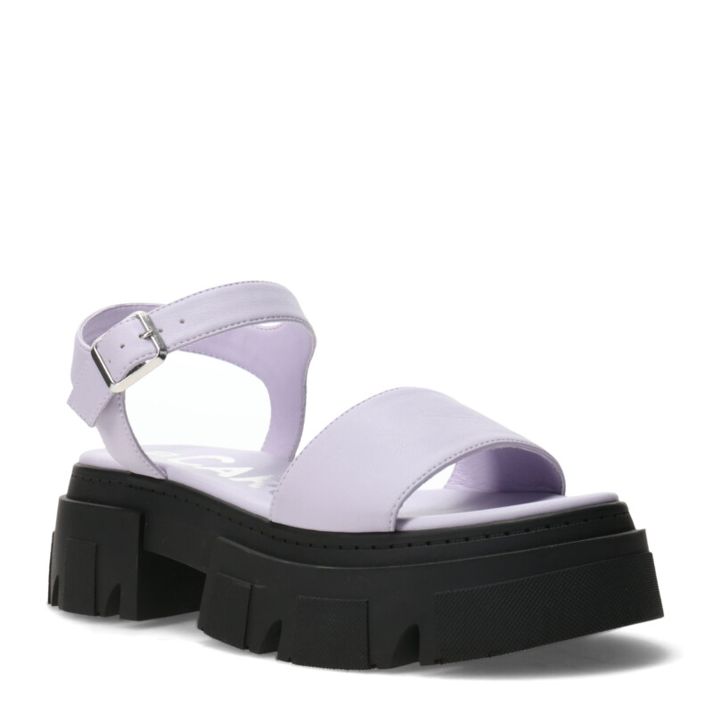 Sandalias de Mujer Miss Carol SPARTA Con banda y tobillera Negro - Lila