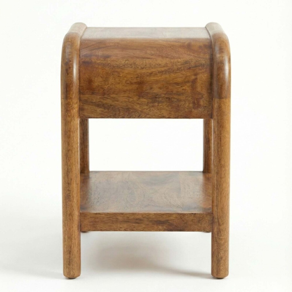 MESA DE LUZ MADERA-DE-MANGO MARRON 1C LEIF