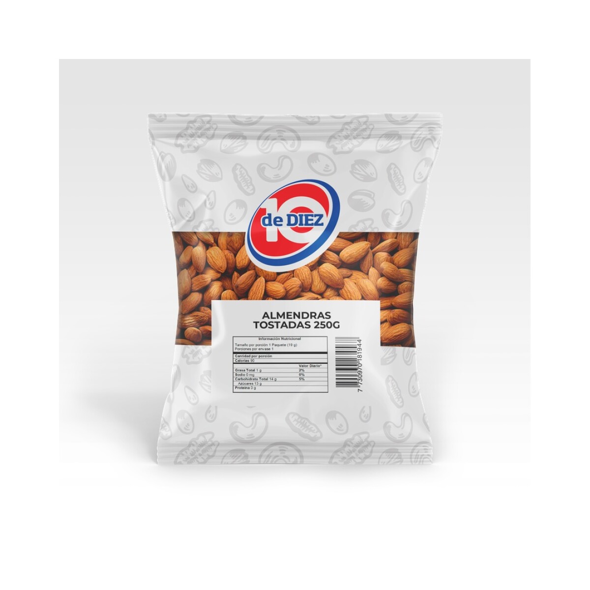 ALMENDRAS TOSTADAS 180G DE DIEZ 