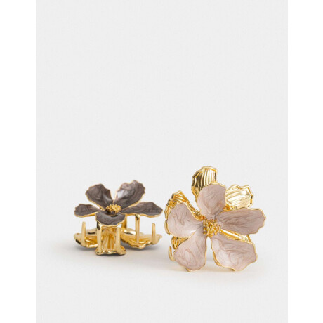 Broches Sets Hawaianas Combinacion Bicolor