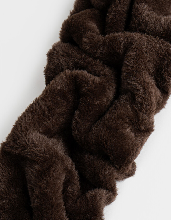 Cuellos Cuello Peluche Chocolate - Marron Chocolate