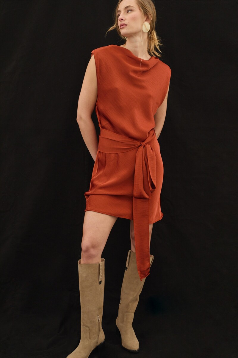 Vestido Lyra Terracota