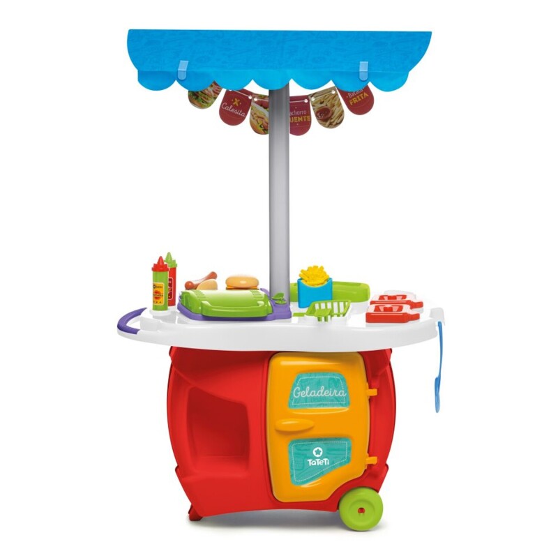 Carro de comida Calesita con sonido y accesorios Carro de comida Calesita con sonido y accesorios