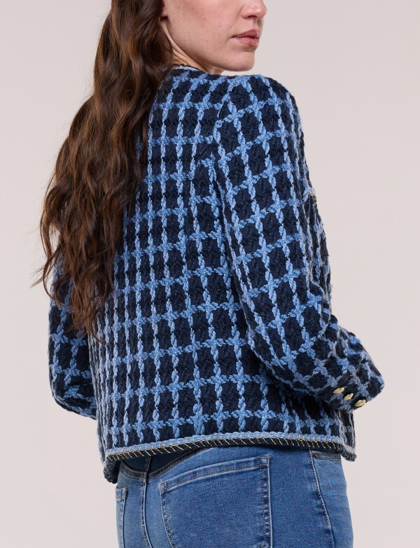 Chaqueta Boucle Tweed AZUL/MULTI