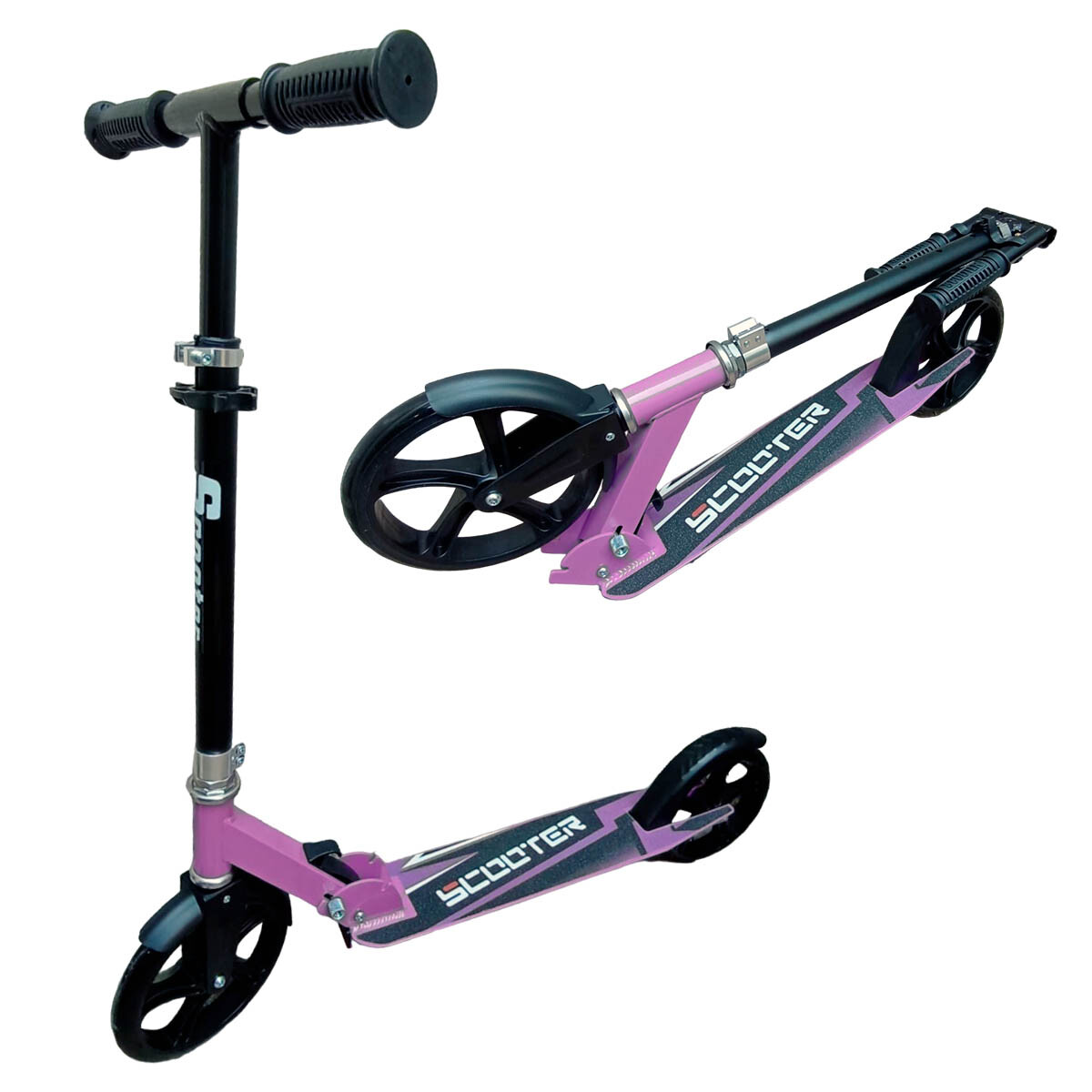 Monopatin Scooter Plegable Aluminio 200 Mm - Violeta 