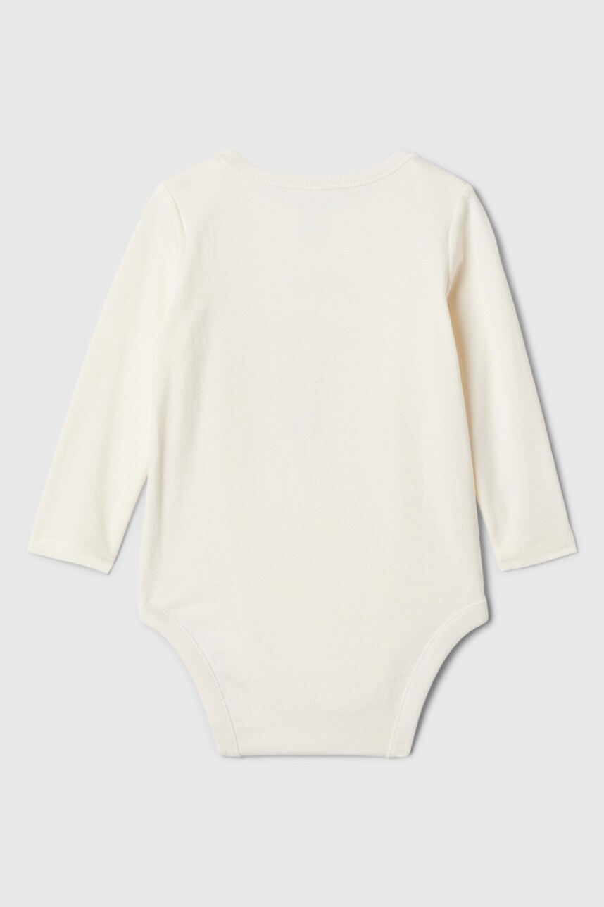 Body Gràfico Manga Larga Bebé Ivory Frost