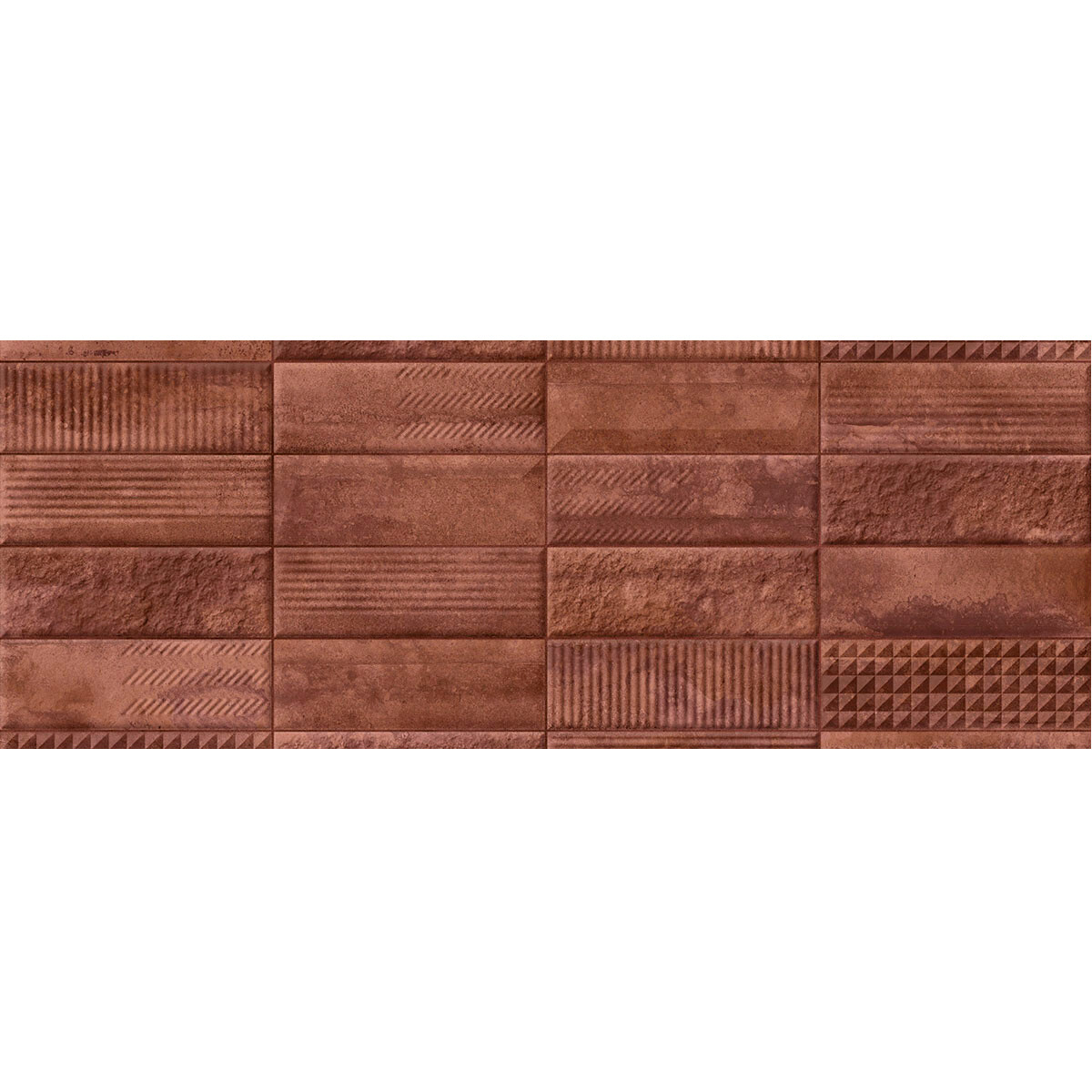 Semi Gres Revestimiento Mate Marron Brick Y Simil Ladrillos 