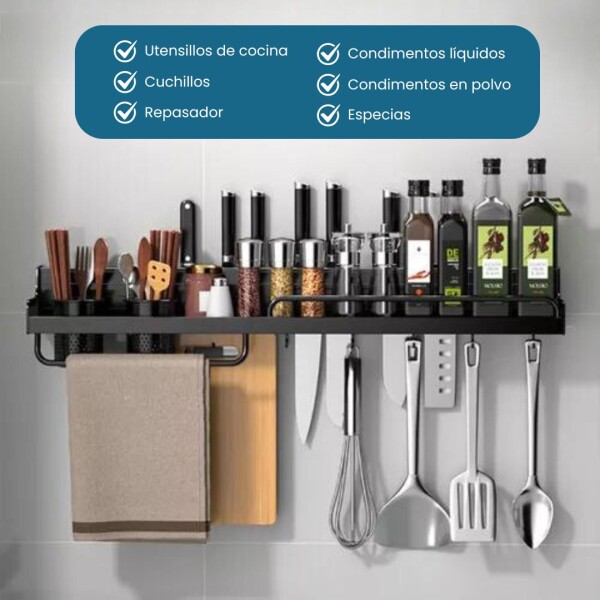 Estante Organizador Cocina 60cm Colgante Ganchos Especieros Y Utensilios Porta Botella Alacena Imback Estante Organizador Cocina 60cm Colgante Ganchos Especieros Y Utensilios Porta Botella Alacena Imback