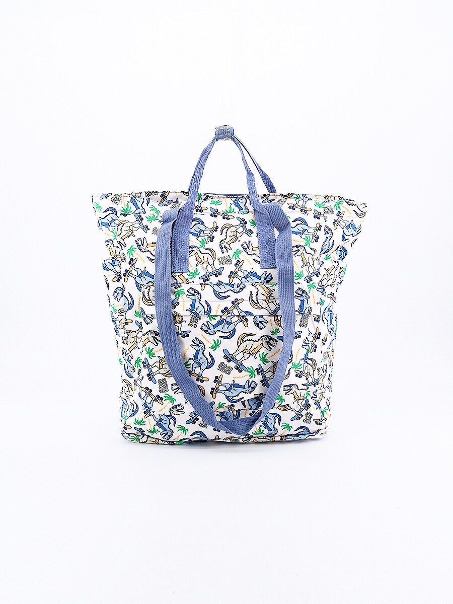 MOCHILA DINO - AZUL 