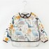 Babero con manga Little Ones Dino Marron