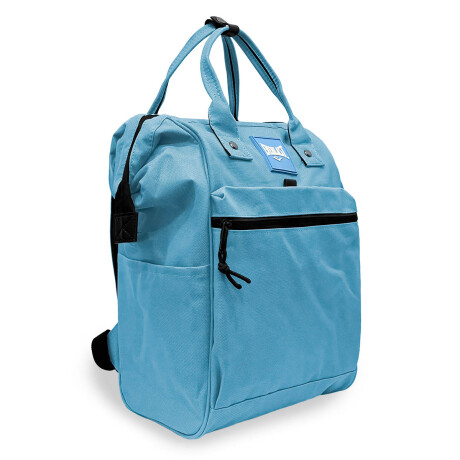 Mochila Cartera Everlast Bolso Dama Urbana Antirrobo Celeste