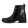 Macri Bota Caña Baja Suela Tr Taco Foliado Negro-animal Print