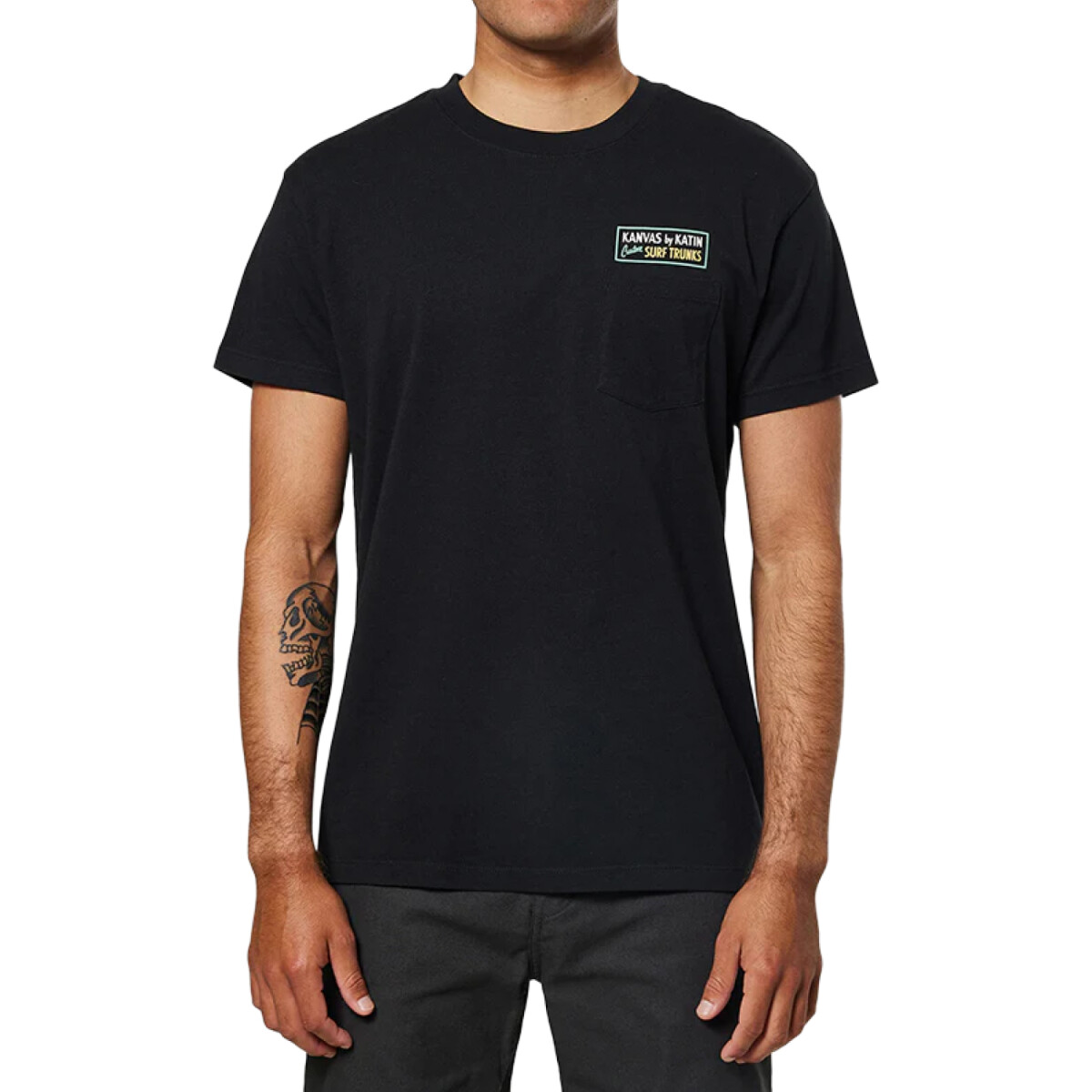 Remera Katin Signage Pocket - Negro 