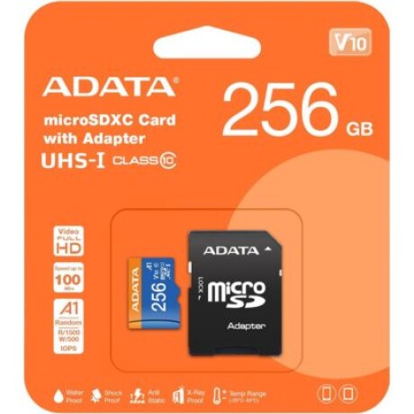 Tarjeta Micro Sd Adata 256gb C/adaptador Uhs-i C10 Tarjeta Micro Sd Adata 256gb C/adaptador Uhs-i C10