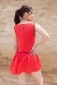 VESTIDO PULPA Rojo Y Choco