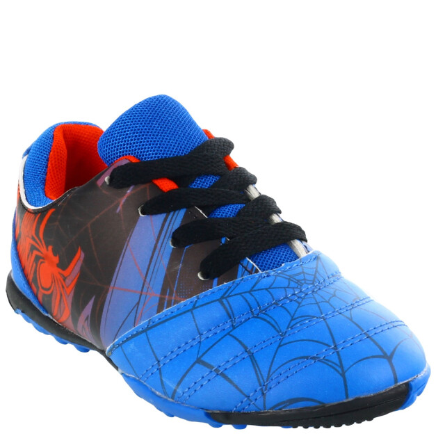 Championes de Fútbol 5 Infantiles Marvel Spiderman Azul - Negro - Rojo
