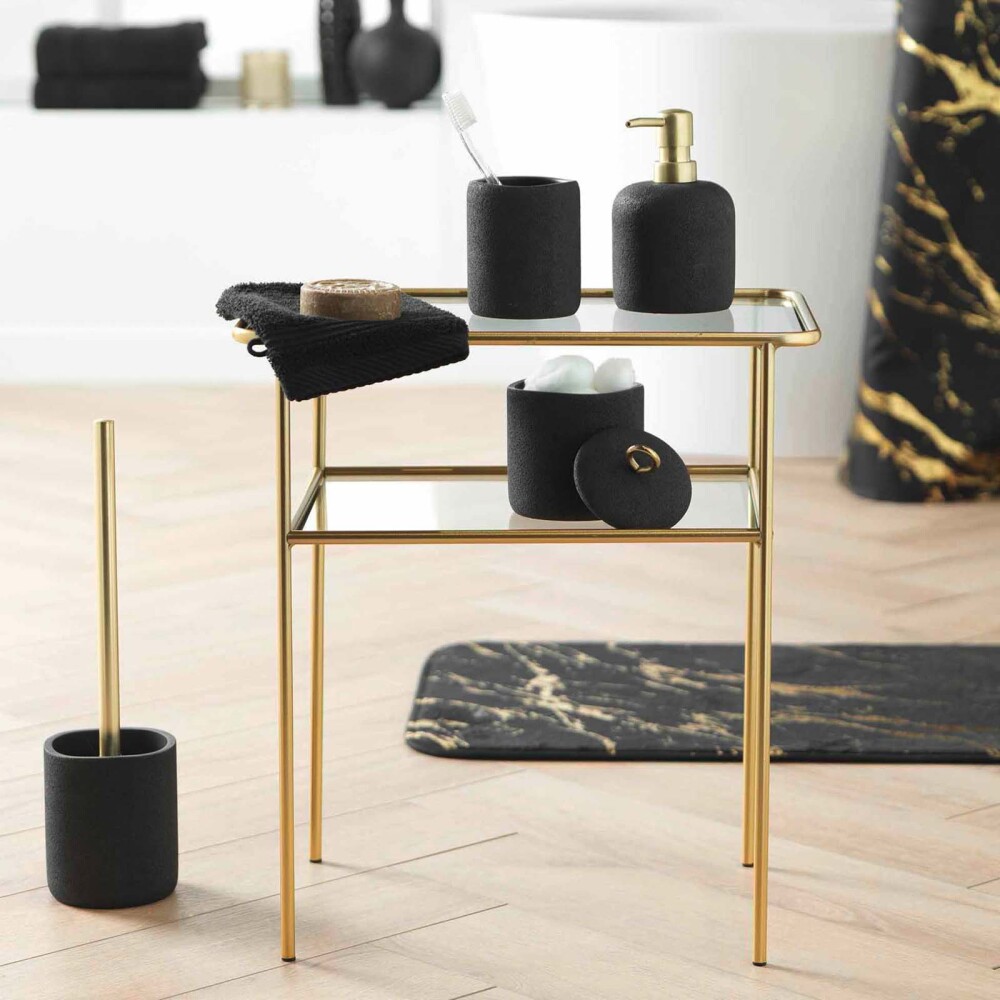 VASO BAÑO POLIRESINA NEGRO SILOA